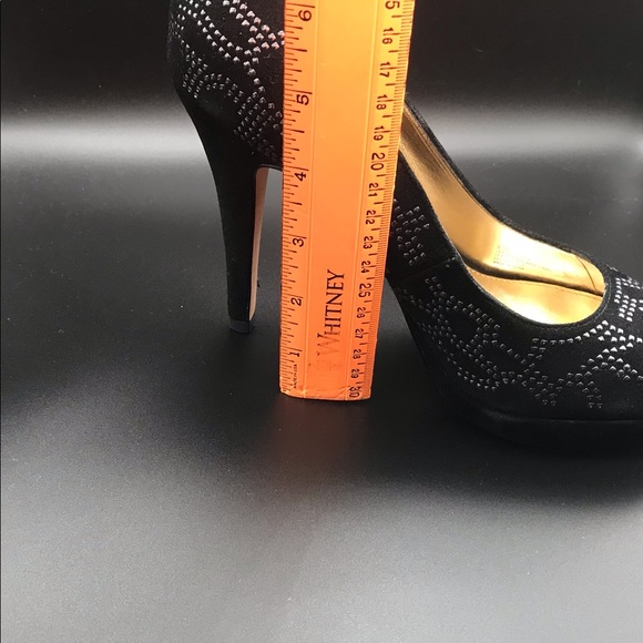 ANTONIO MELANI BLACK ANGELINE PEEPTOE PUMP SIZE 8.5M - Picture 15 of 16